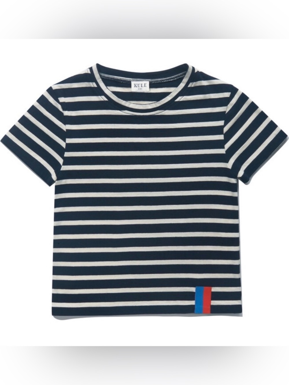 NWT KULE Kid’s Charley Tee in Navy & Cream Size 4 (Unisex)